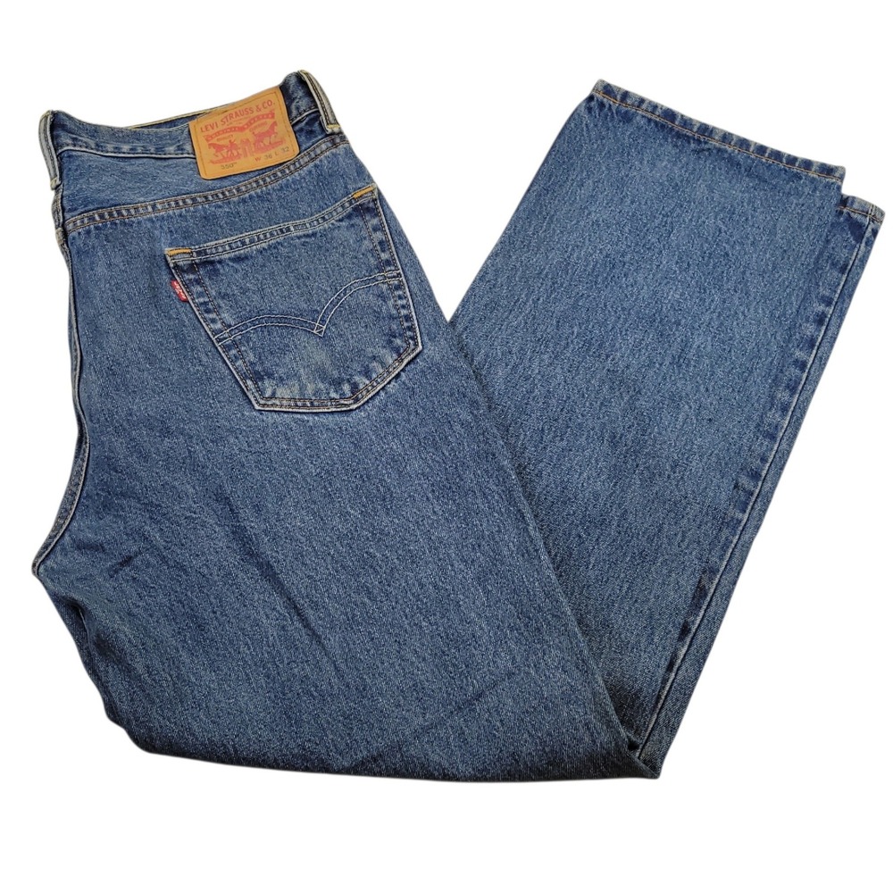 Levi's 550 Jeans‎ Mens 36x32 Medium Wash Relaxed Fit Denim